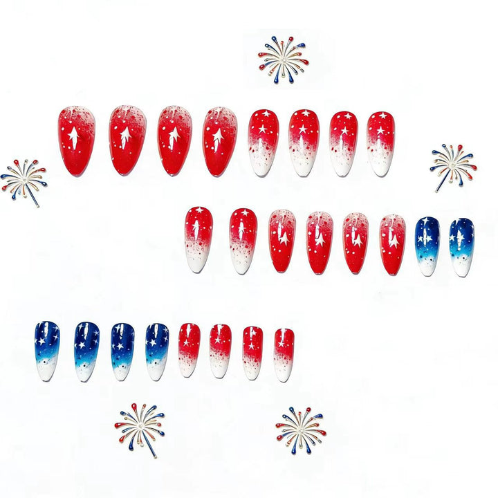 Artificial nails in creative star design Kalsten
