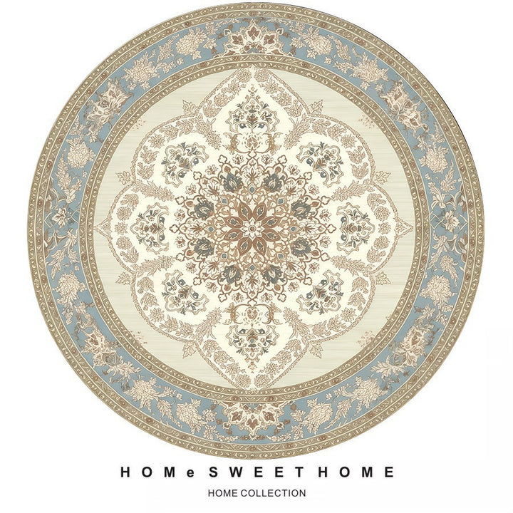 Vintage-Inspired Round Rug