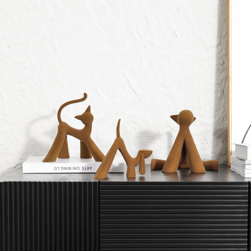 Playful Dog Figurine