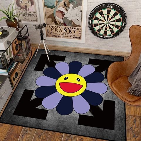 Artistic Flower Shaped Area Rug Kalsten