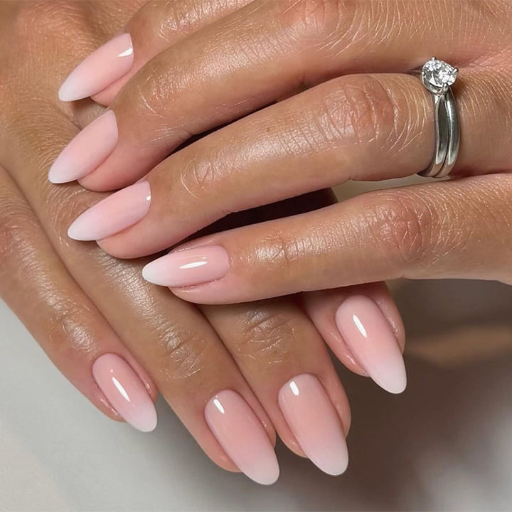 Stylish nail extensions with delicate ombre design Kalsten
