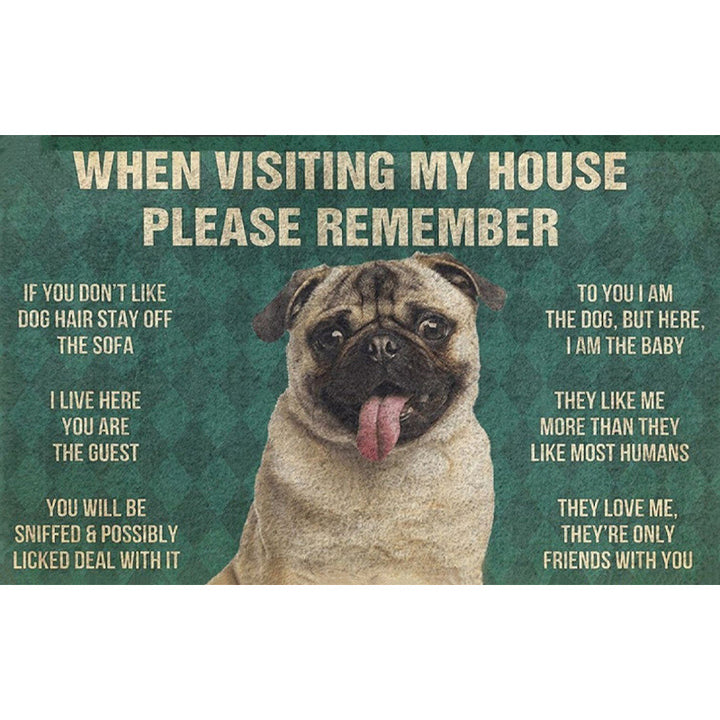 Fun Dog-Themed Door Mat Kalsten
