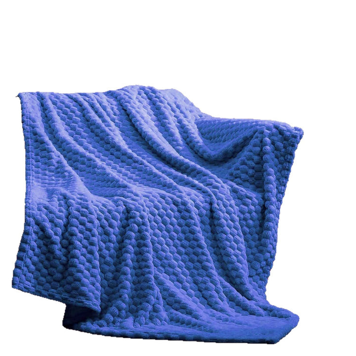 Luxurious Plush Popcorn Texture Throw Blanket