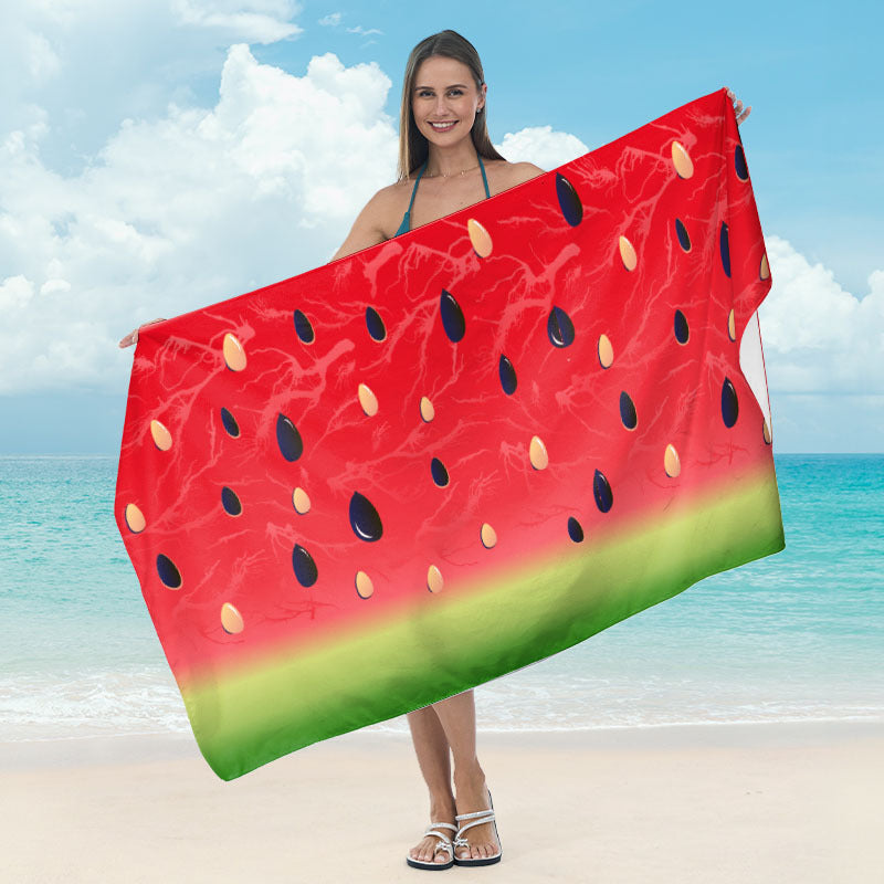Beach towel with artistic underwater motif Kalsten