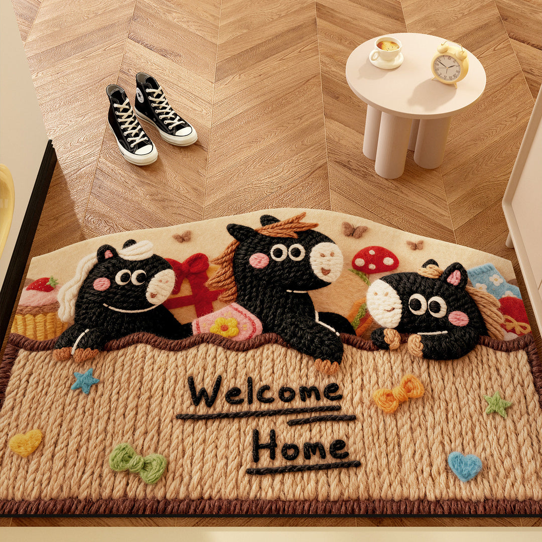 Decorative Cartoon Welcome Mat for Home