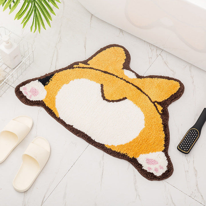 Cartoon Cat Shaped Bath Mat Kalsten