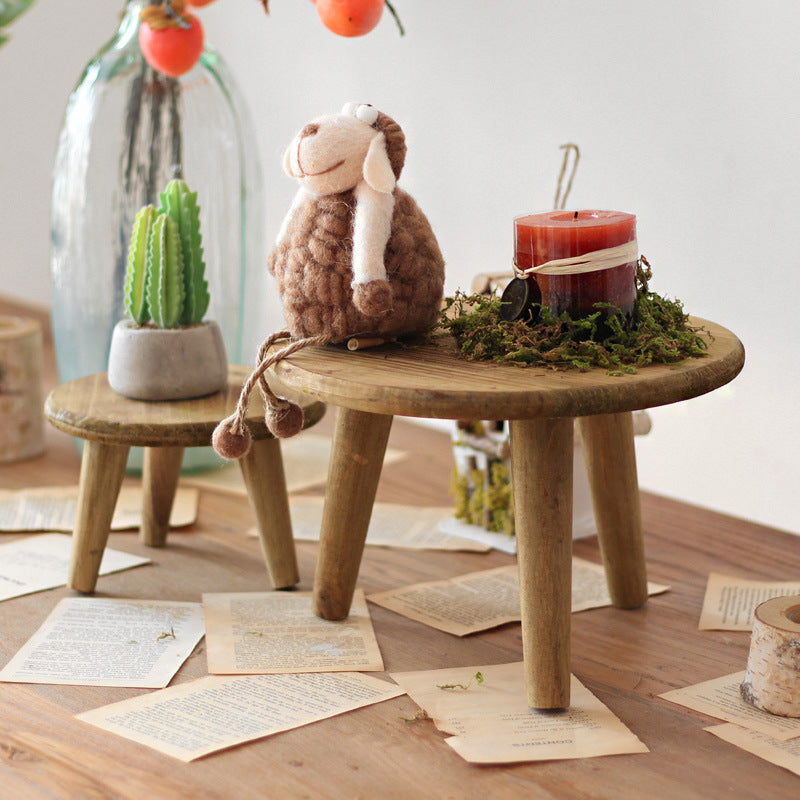 Stylish side table made of natural wood Kalsten