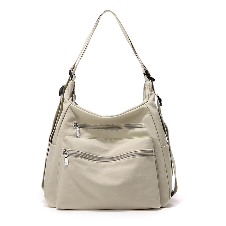 Multi-Zippered Casual Shoulder Bag Kalsten