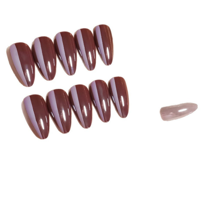 Glossy Stiletto Press-On Nail Set with Unique Design Kalsten