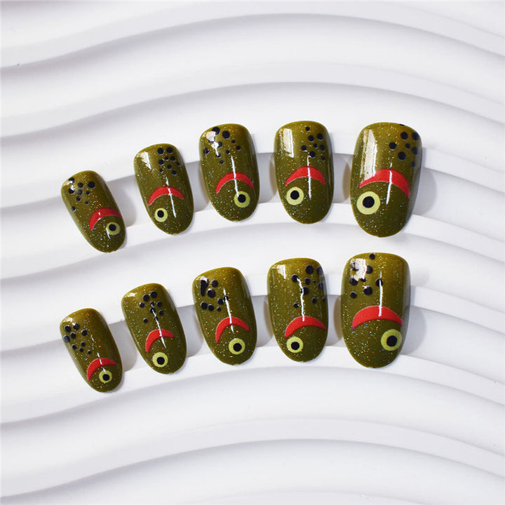 Artistic Fish-Themed Press-On Nails Kalsten