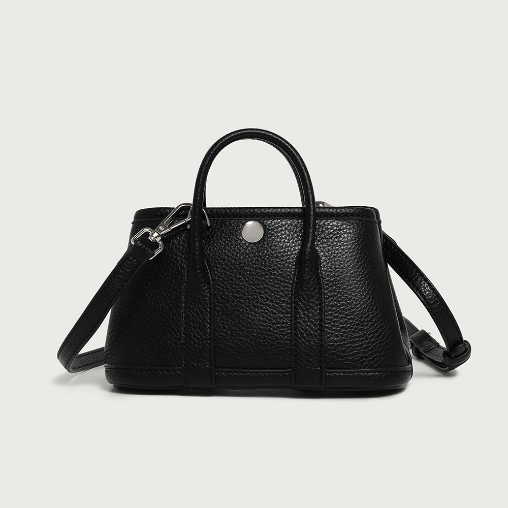 Classic Textured Leather Handbag
