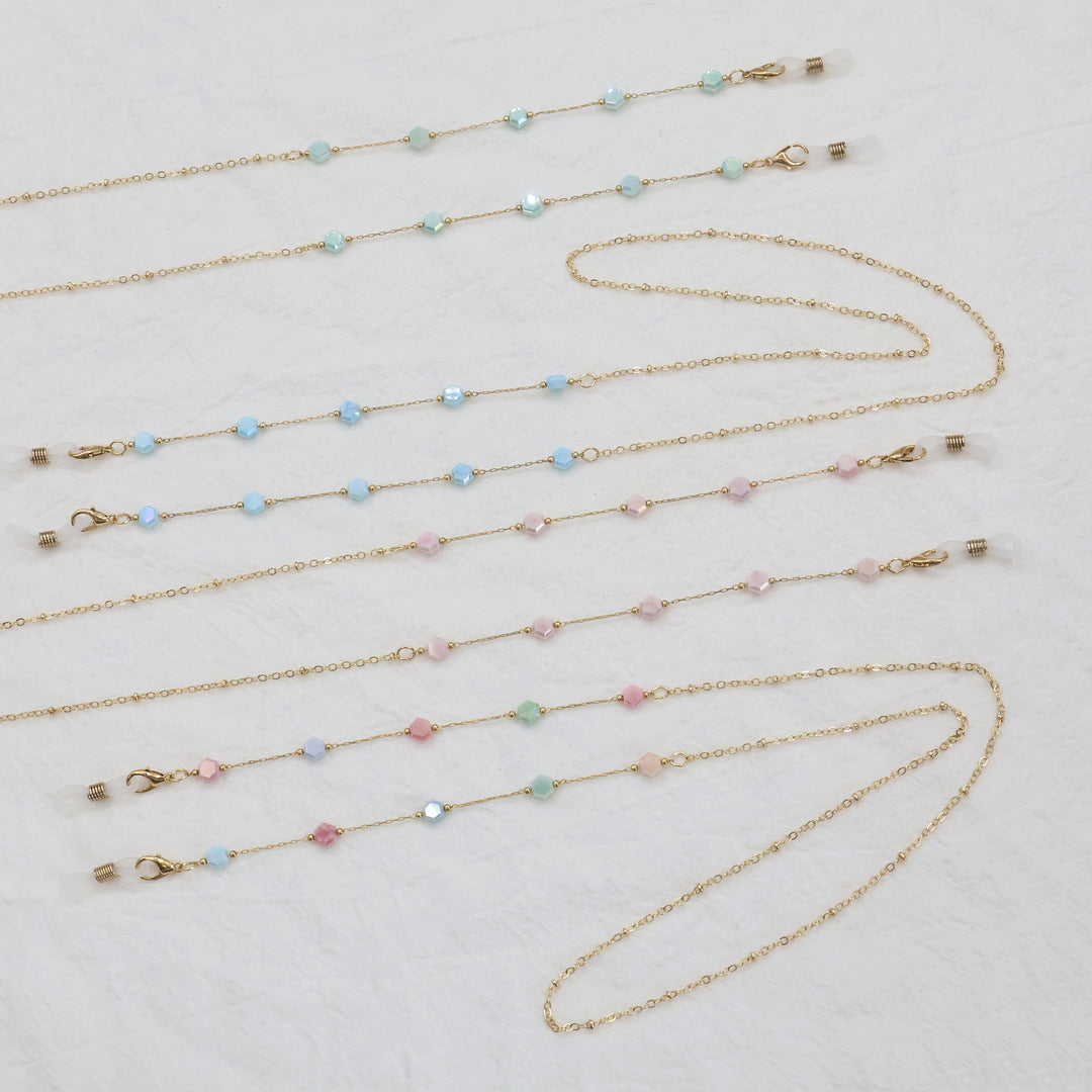 Elegant Gold Chain Necklace with Gemstones Kalsten