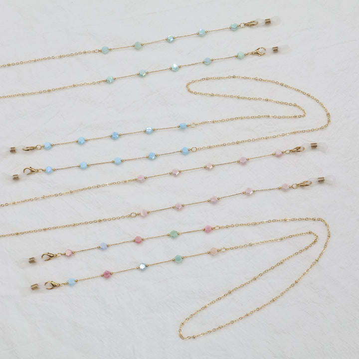 Elegant Gold Chain Necklace with Gemstones Kalsten