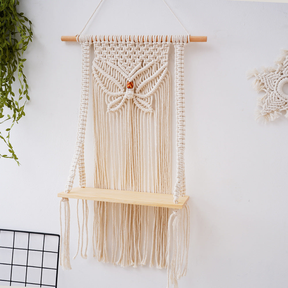 Decorative Macramé Swing Shelf Kalsten