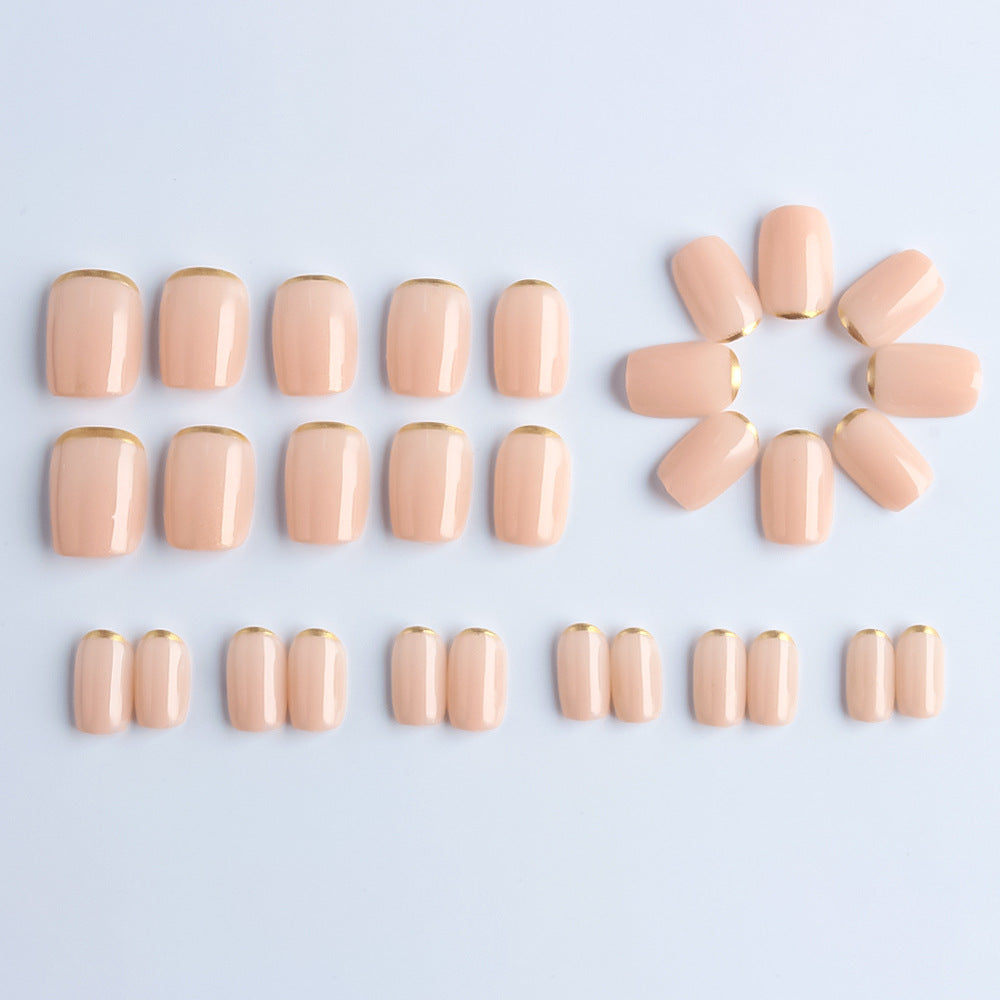 Decorative French Tip Press-On Nails Kalsten