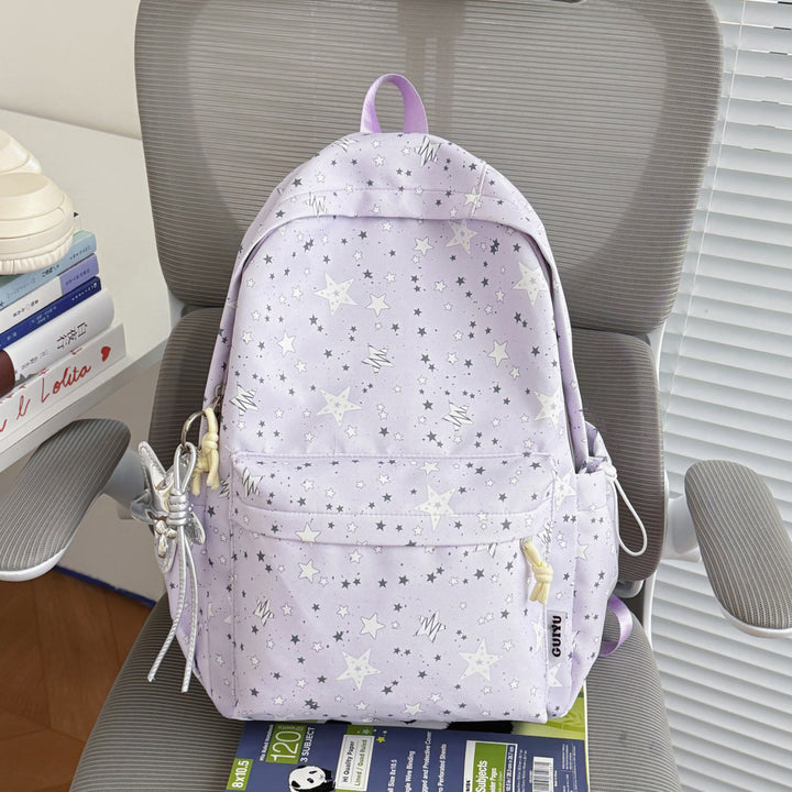 Stylish Star-Patterned Backpack