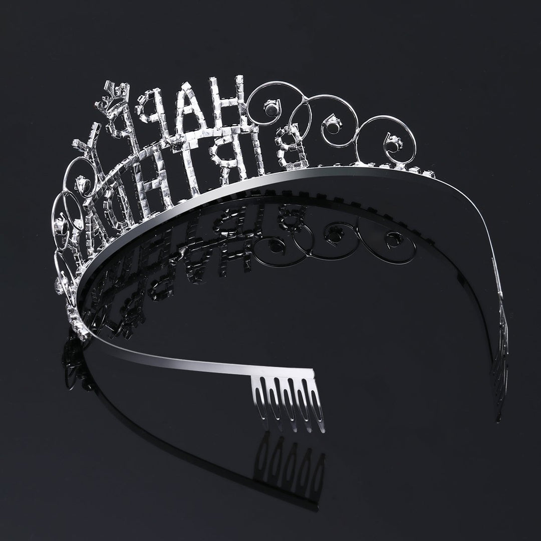 Women's Decorative Hair Crown with Birthday Inscription Kalsten