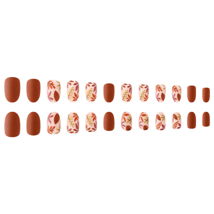 Artistic Autumn-Inspired Nail Art Kalsten