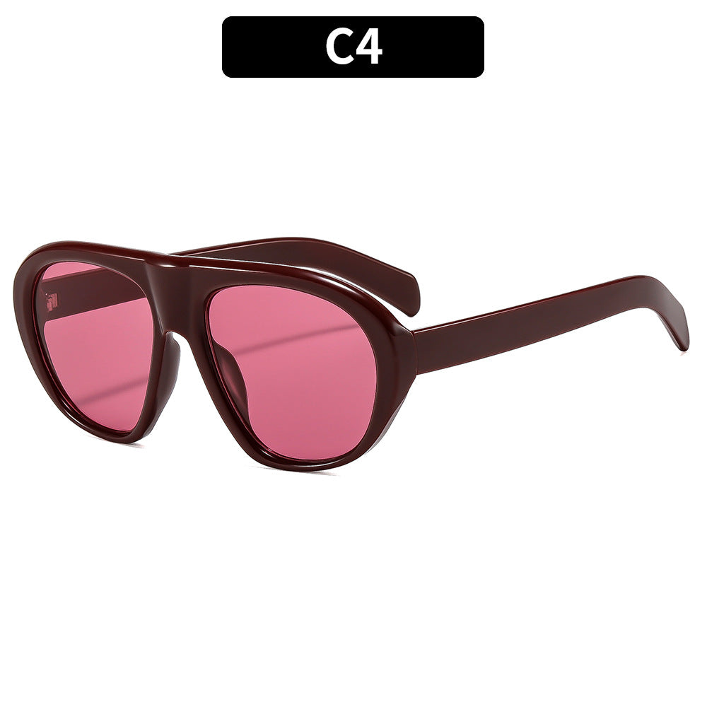 Angular Aviator Sunglasses