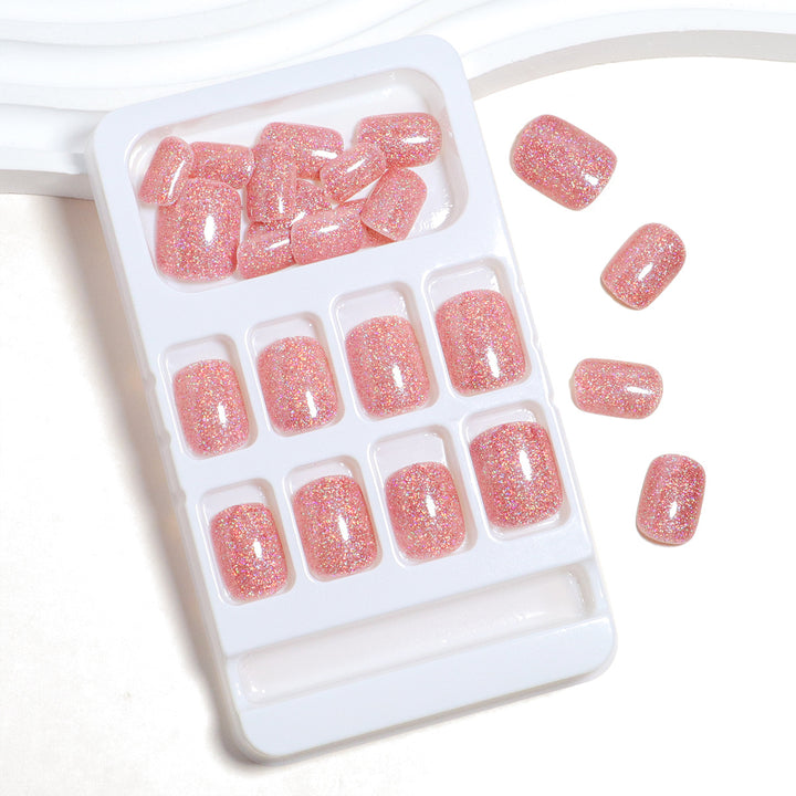 Glittery Press-On Toenail Set Kalsten