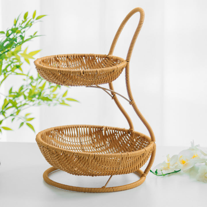 Decorative Tiered Wicker Fruit Kalsten