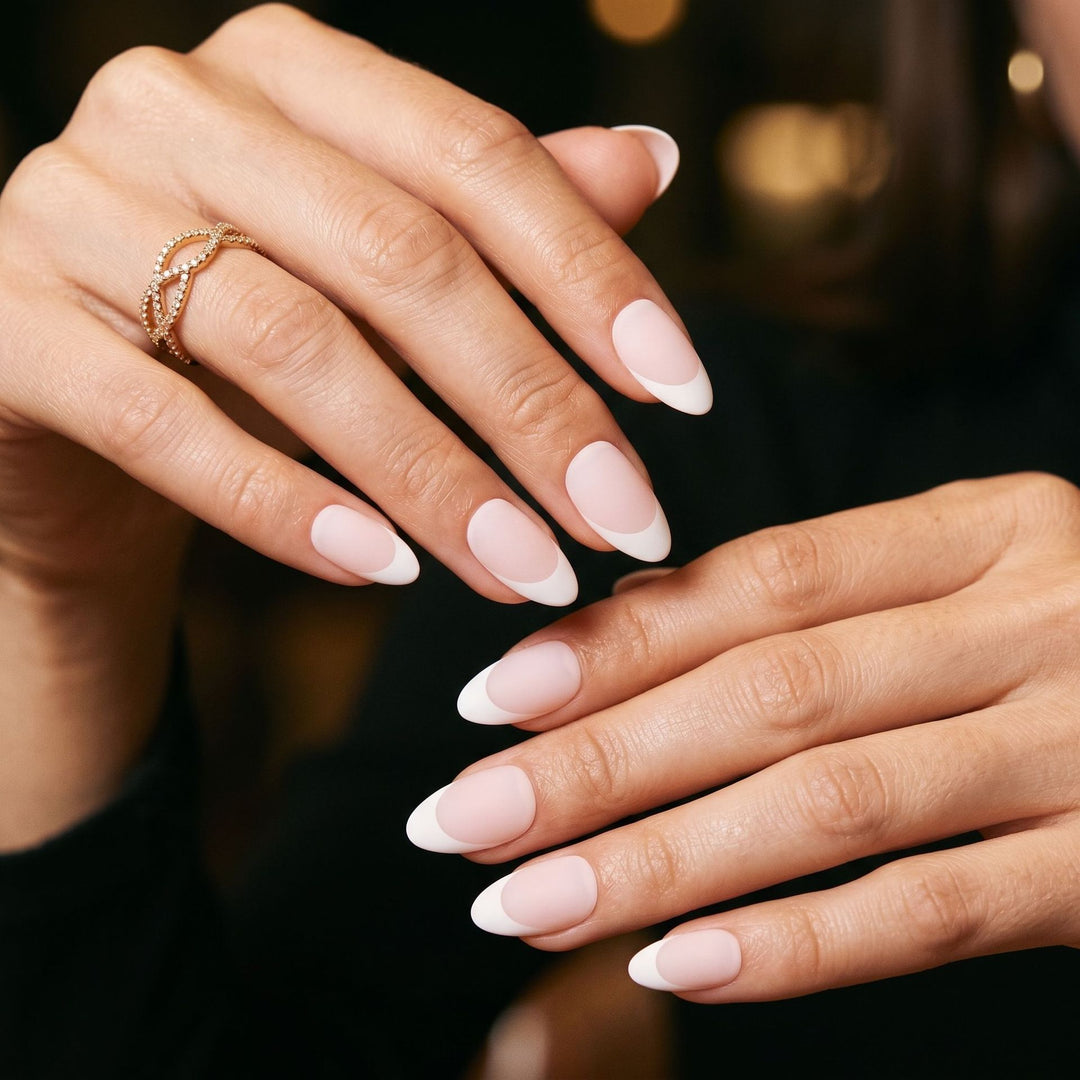 Elegant French Tip Press-On Nails Kalsten 1789389076
