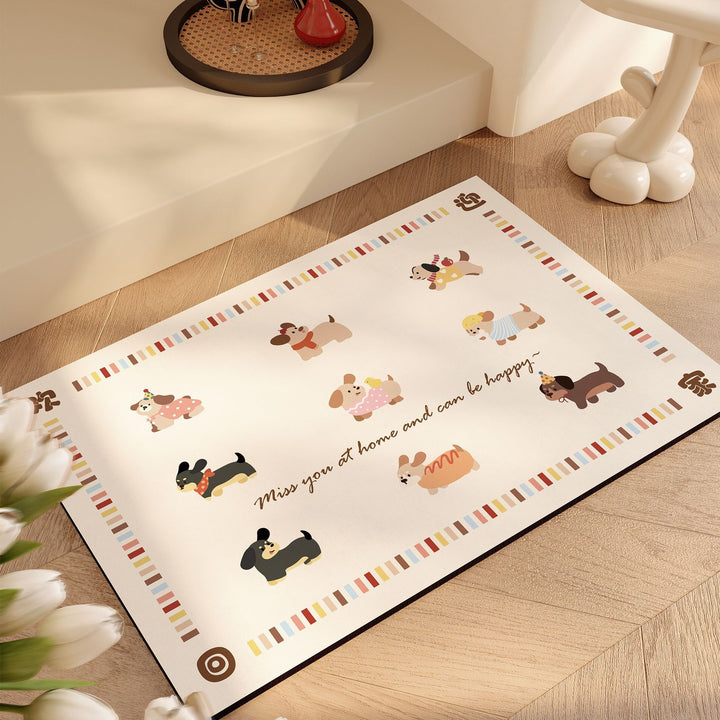 Cute Cartoon Animal Bath Mat Kalsten