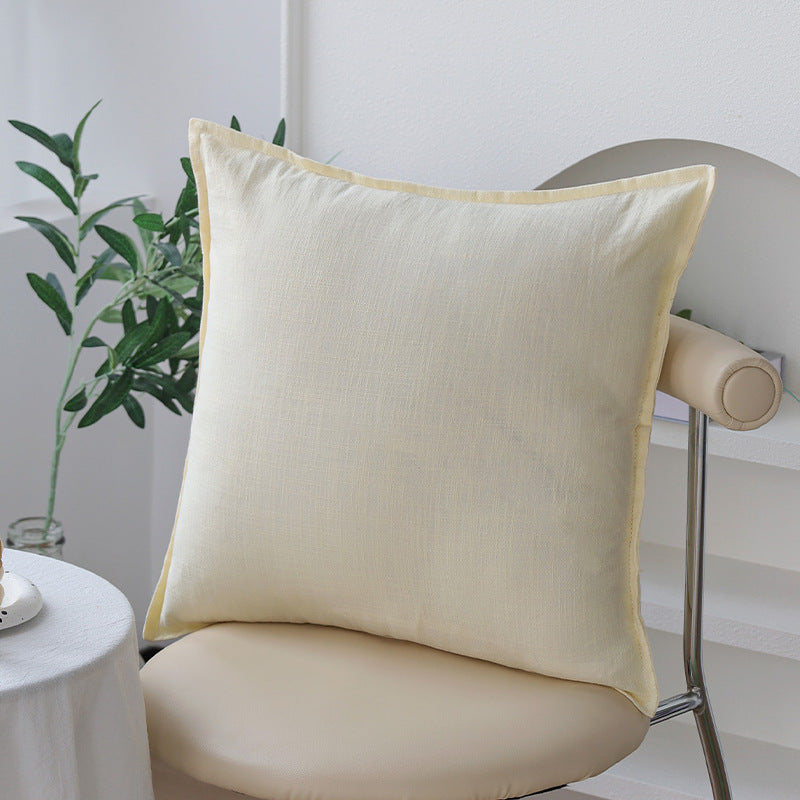 Square pillowcase made of soft linen-cotton blend with hotel-like appearance and hidden zipper Kalsten