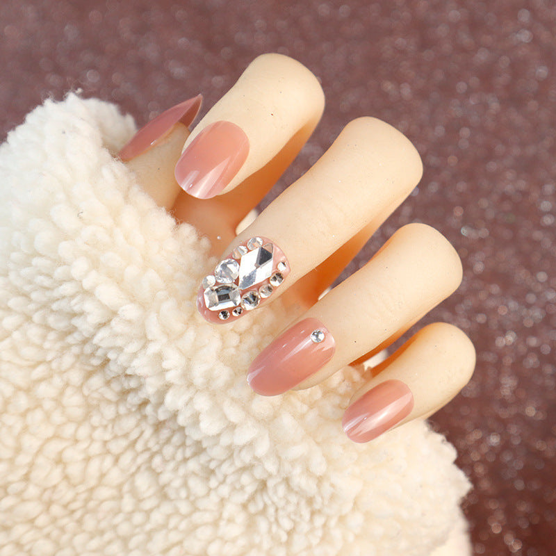 Decorative Rhinestone Press-On Nails