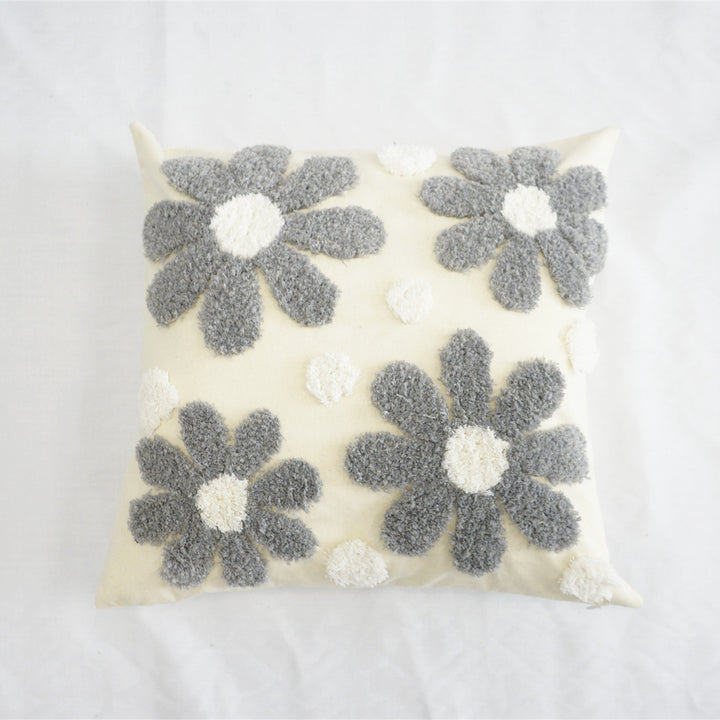 Floral Plush Decorative Throw Pillow