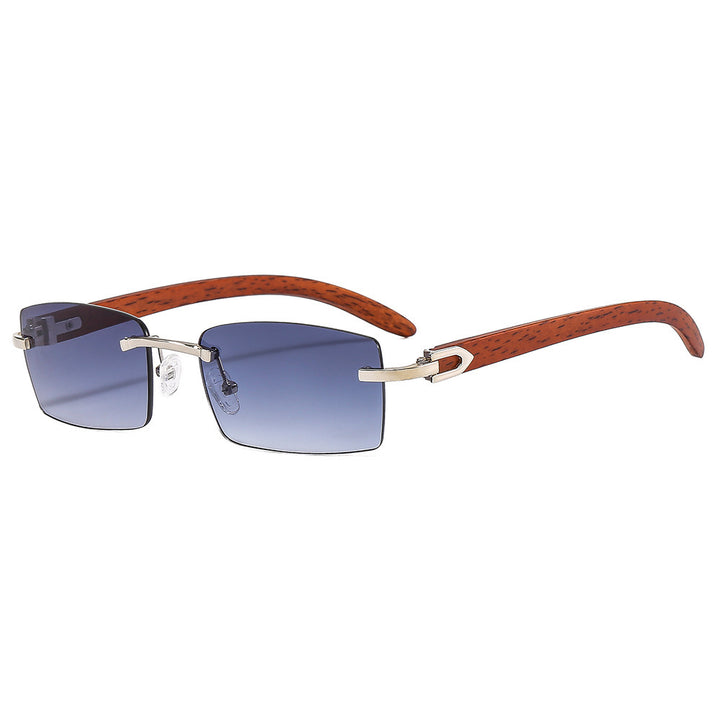 Stylish Wooden-Handled Square Sunglasses Kalsten
