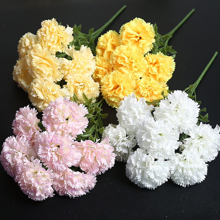 Artificial Carnation Bouquet for Home Decor Display