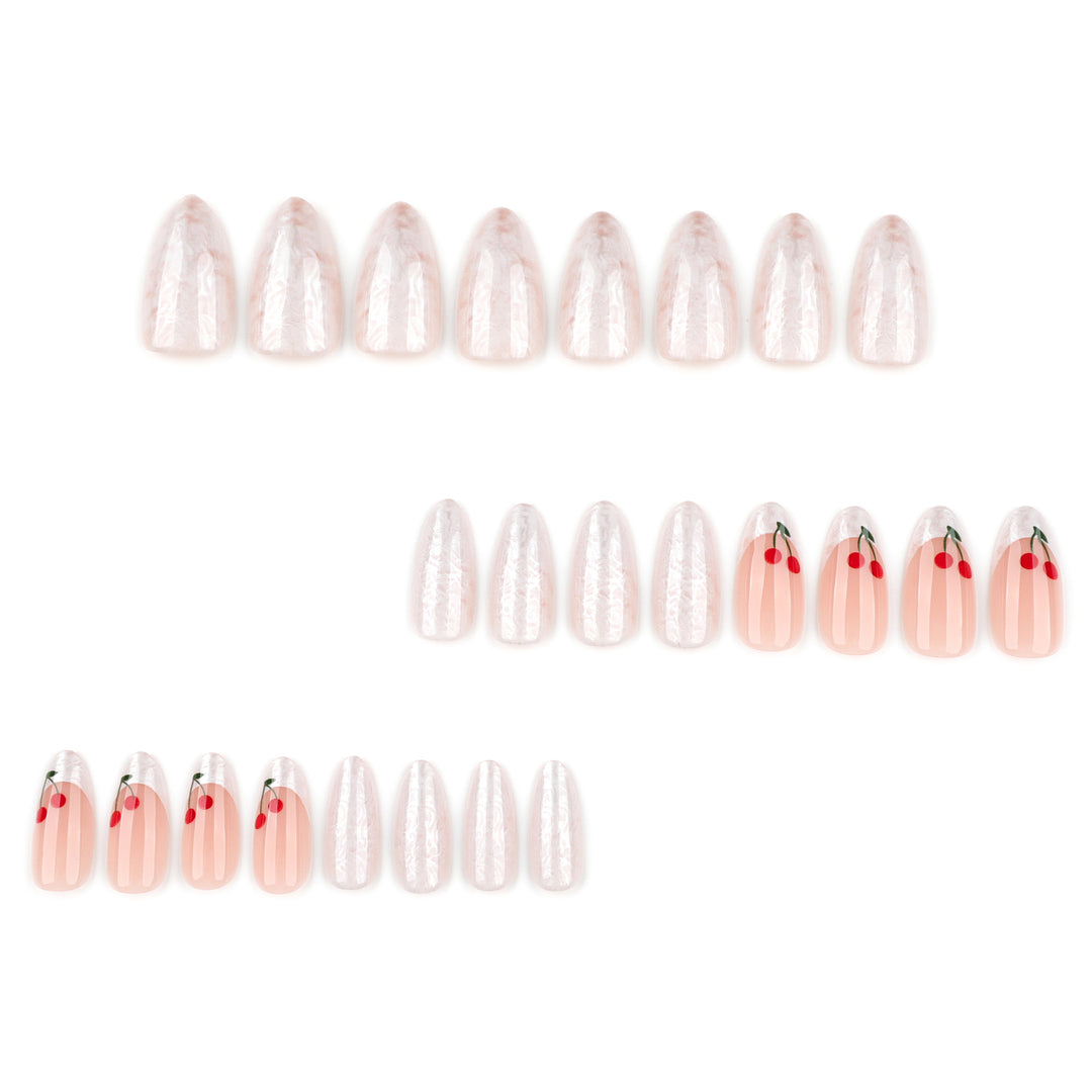 Artful Nail Extensions with Fruity Design Kalsten