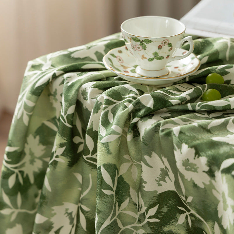 Floral Wax-Coated Tablecloth with Anti-Stain Surface and Fine Texture Kalsten