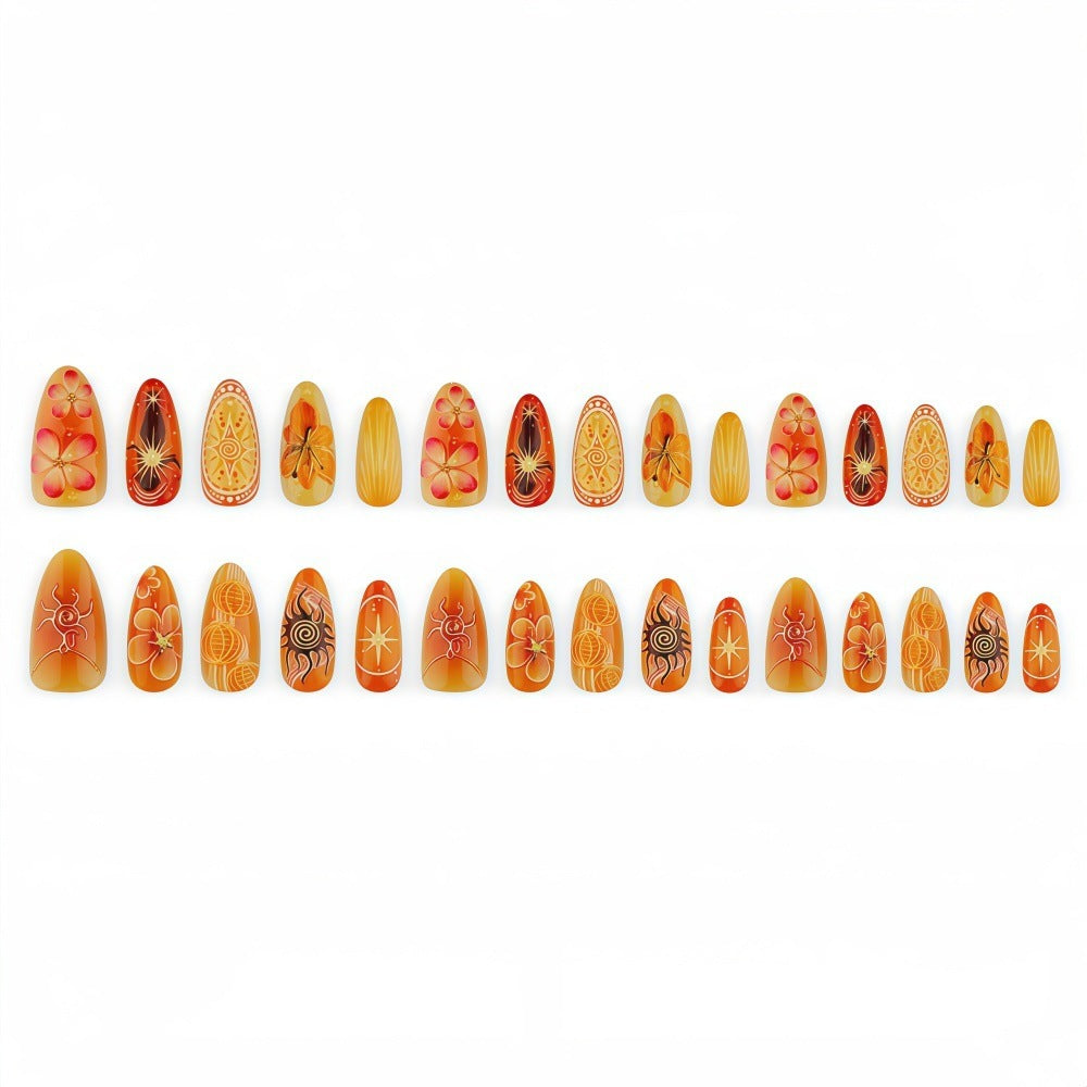 Artificial nails with elegant floral design Kalsten