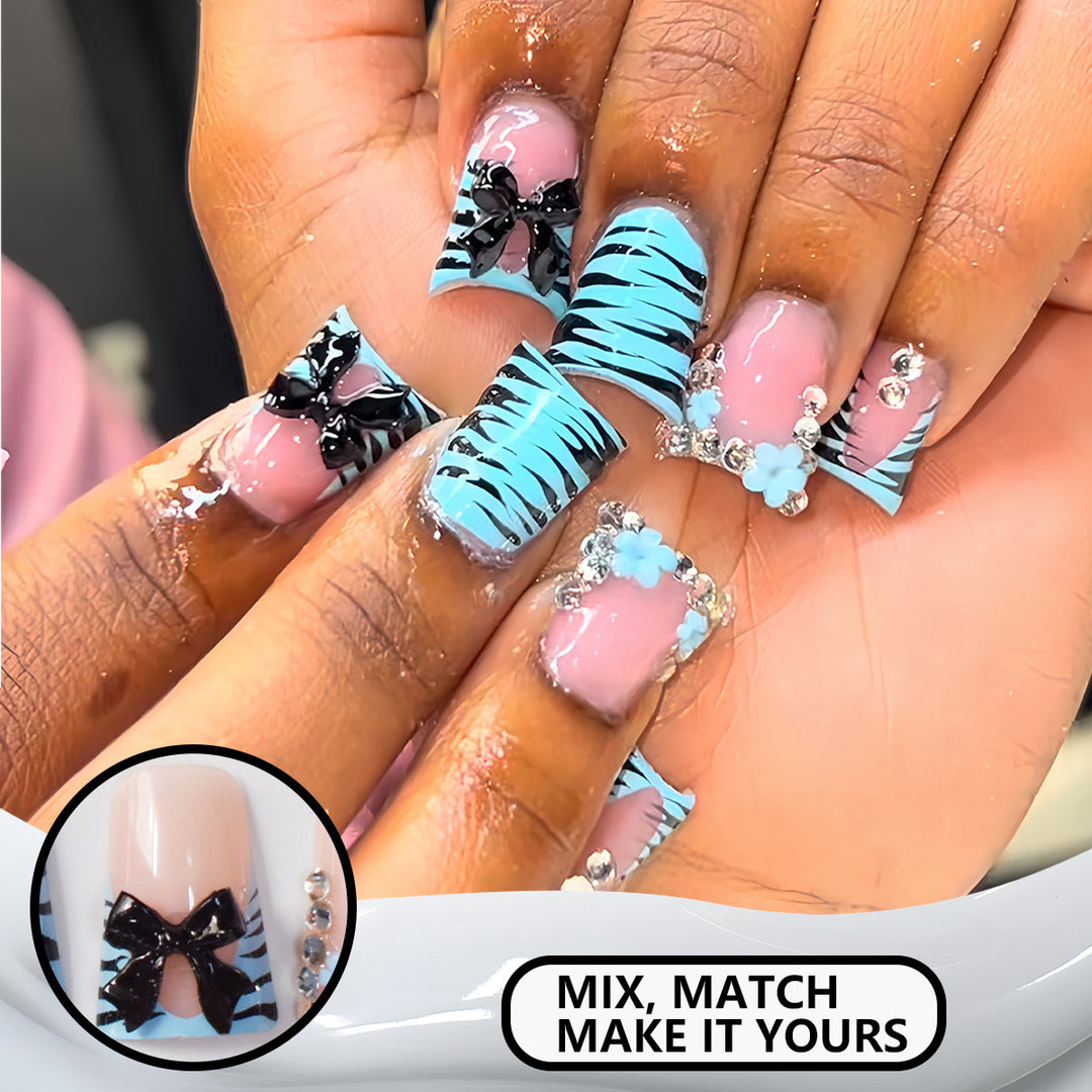 Floral Accent Nail Art Extensions Kalsten