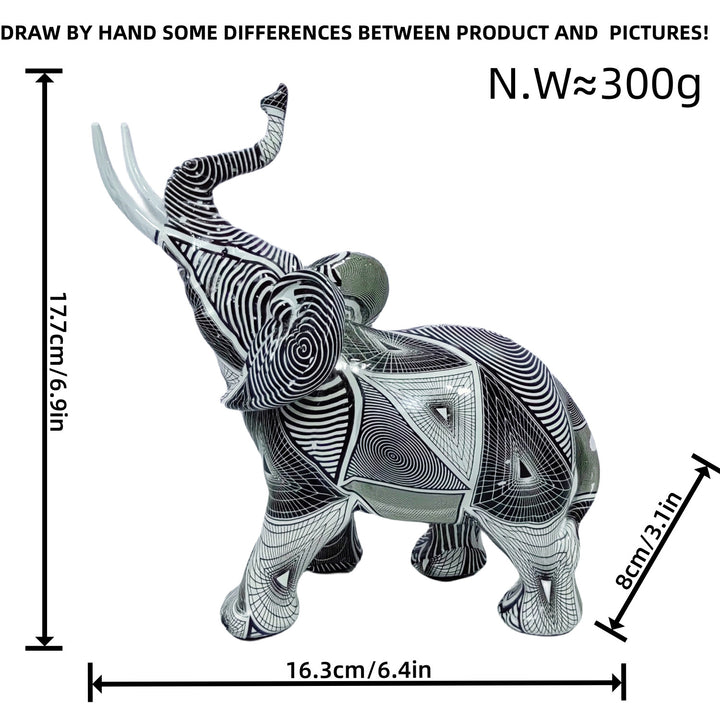 Artistically designed elephant figure Kalsten
