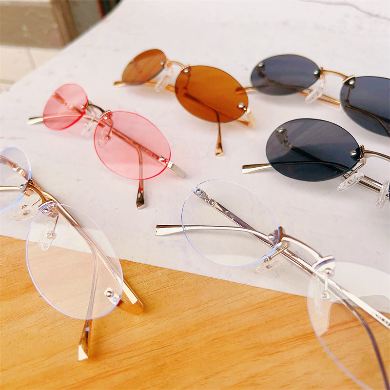 Minimalist Oval Frame Glasses Kalsten