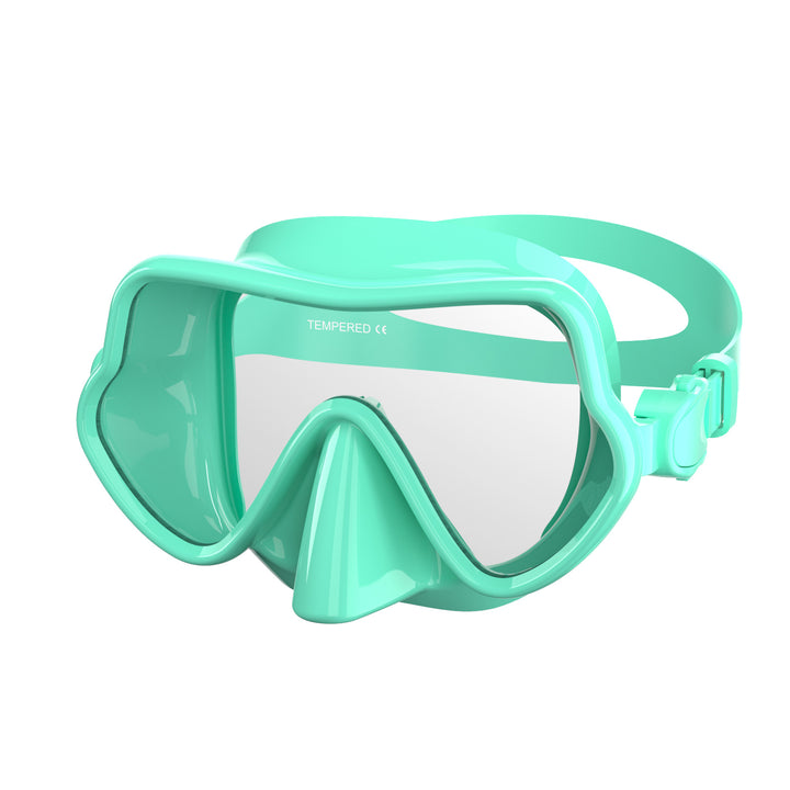 Diving mask with comprehensive field of vision and comfortable silicone border Kalsten