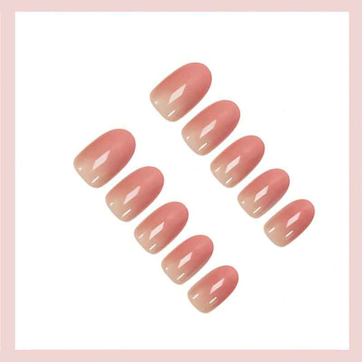 Acrylic nail set with elegant French-style design Kalsten