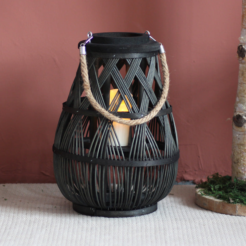 Handmade Rattan Lantern Kalsten