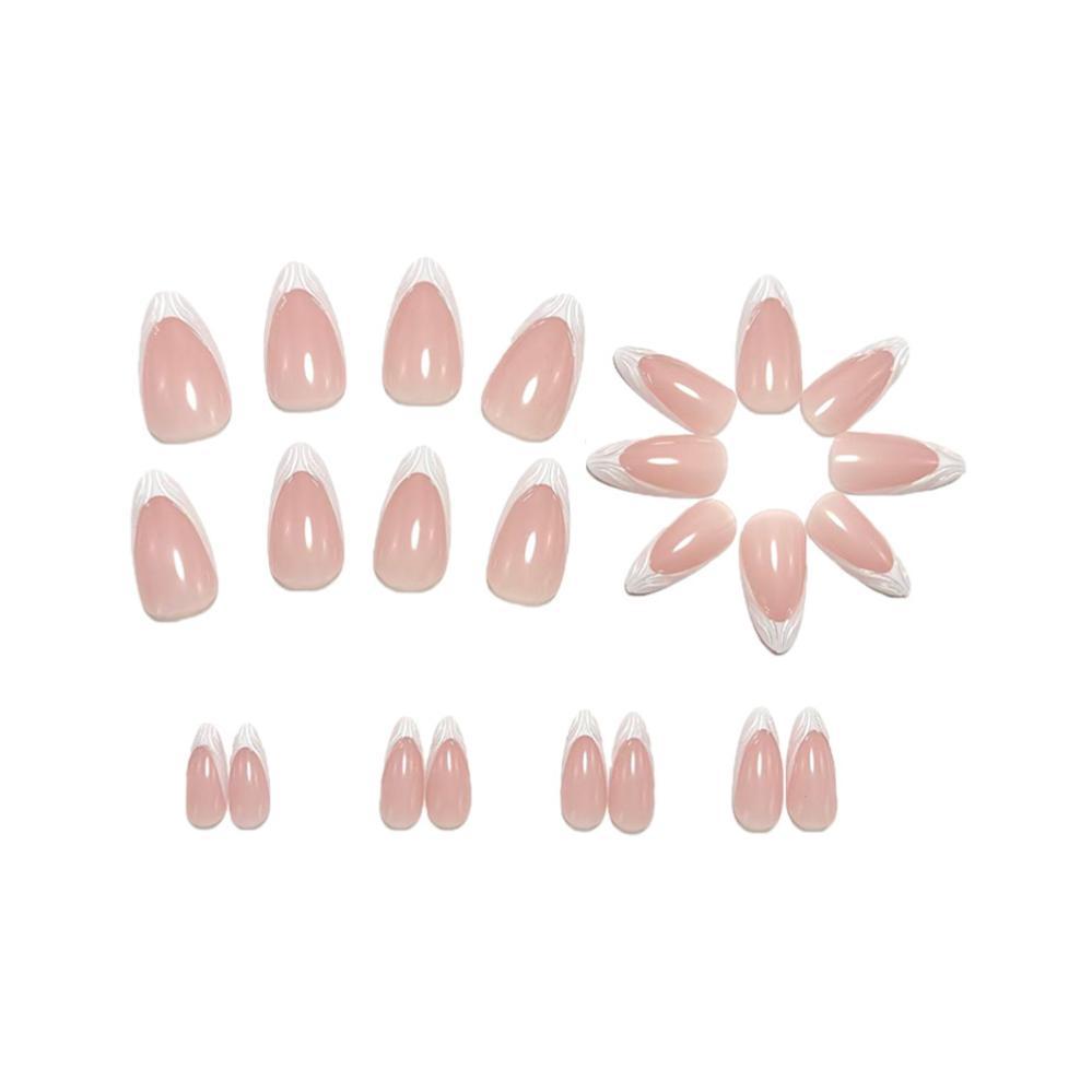 Elegant Artificial Nails with Pointed Design Kalsten