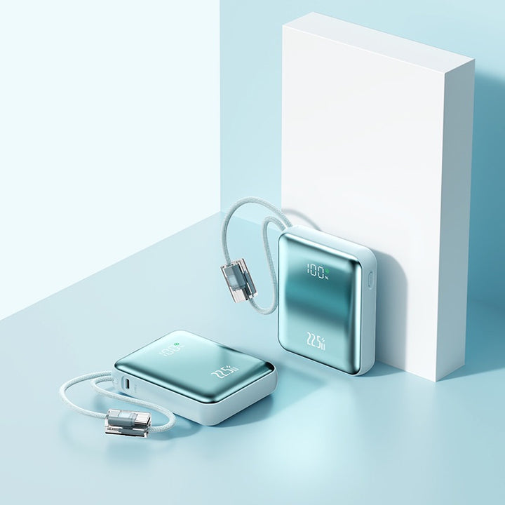 Ultra-Slim Power Bank with Integrated Charging Port and Digital Charge Indicator Kalsten