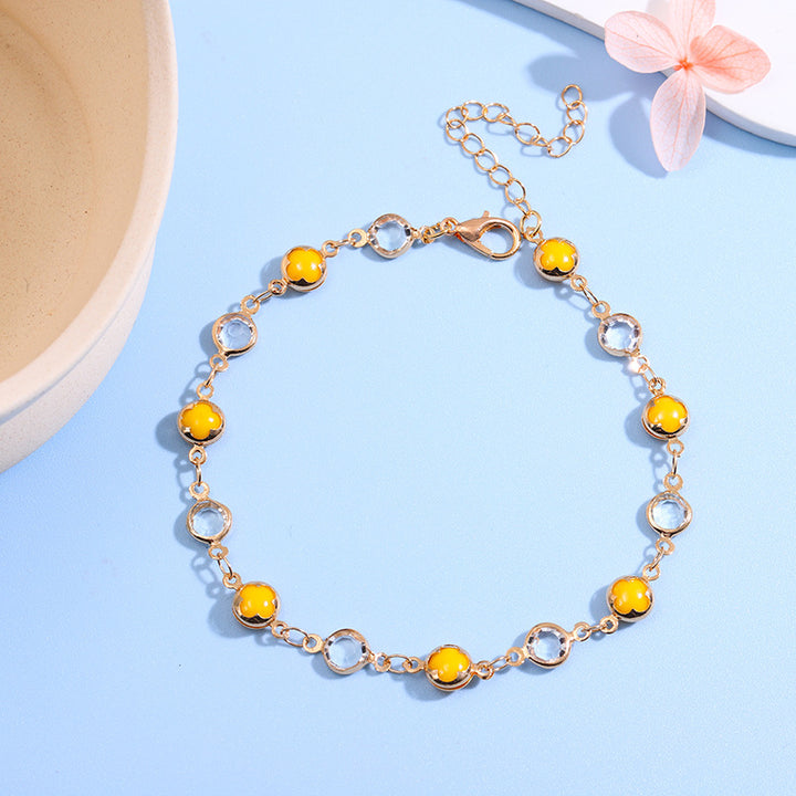 Decorative Gemstone Anklet Kalsten