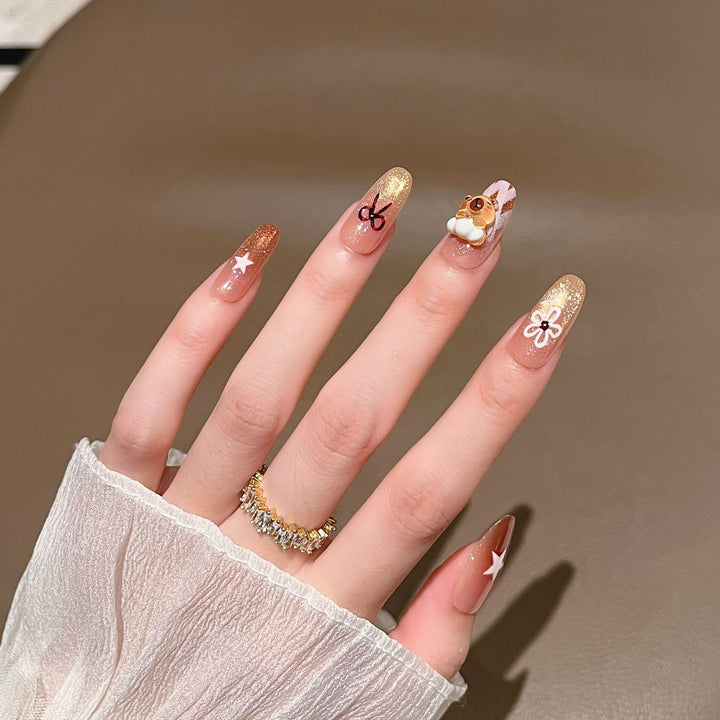 Artistic Ocean-Inspired Press-On Nail Design Kalsten