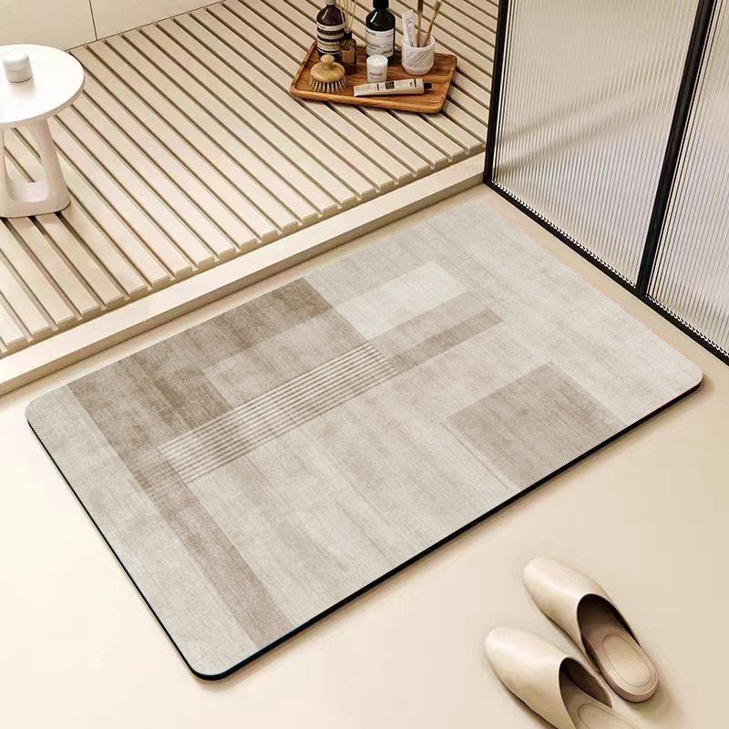 Non-Slip Geometric Pattern Bathroom Mat Kalsten