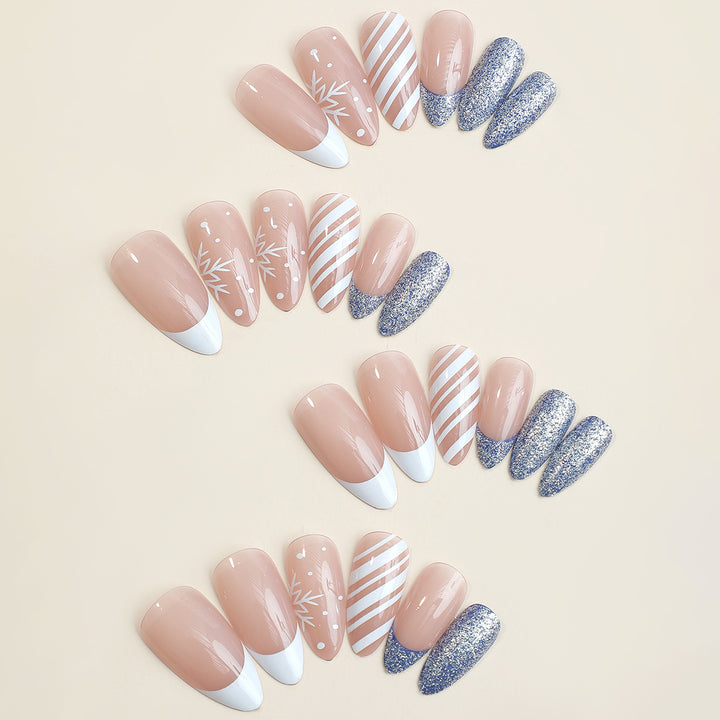 Creative nail art set with elegant patterns Kalsten