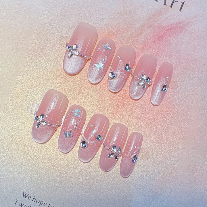 Decorative Press-On Nail Set Kalsten