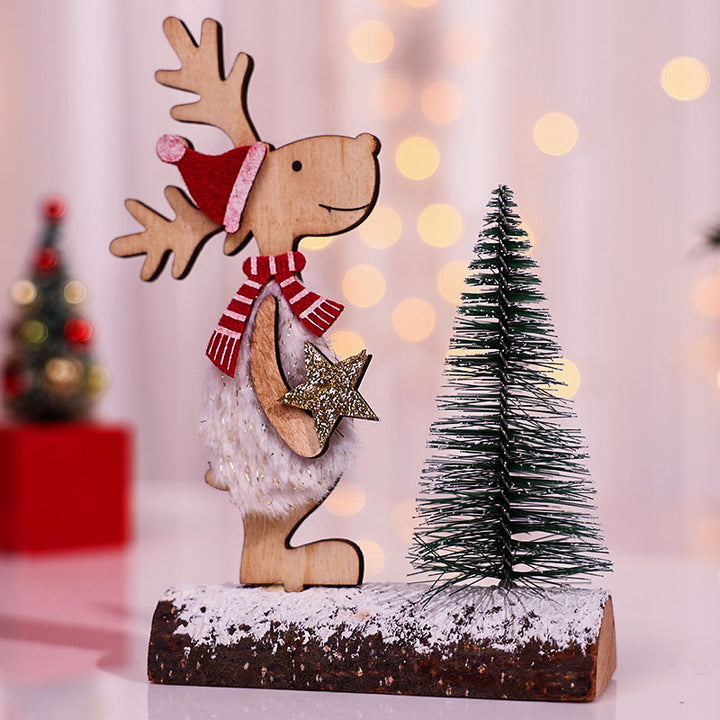 Decorative Wooden Reindeer Figurine Kalsten