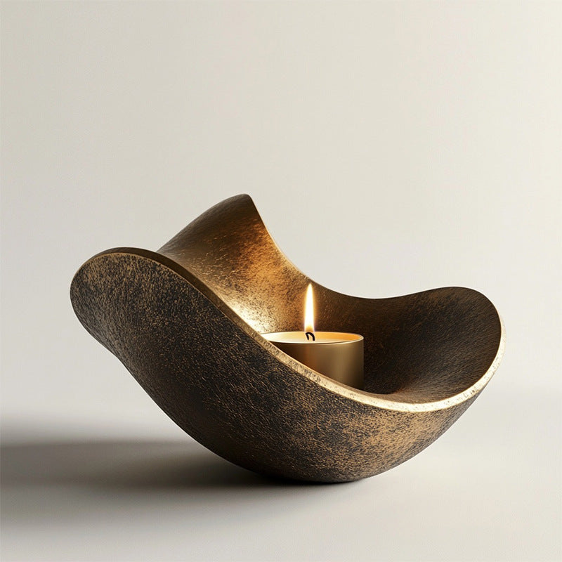 Sculptural Decorative Candle Holder